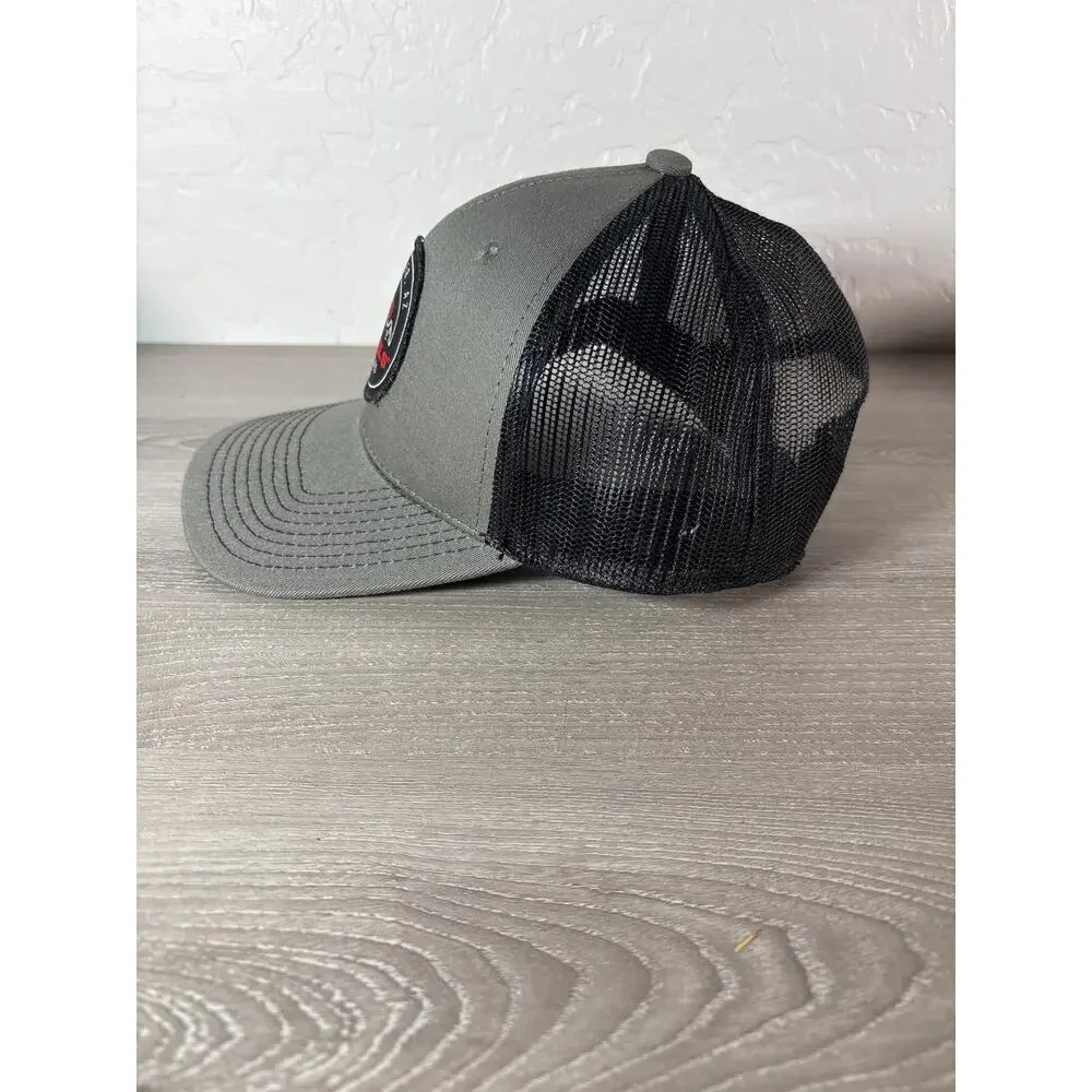 Scheels Chandler Arizona‎ Gray Black Men's Snapback Trucker Hat- EUC